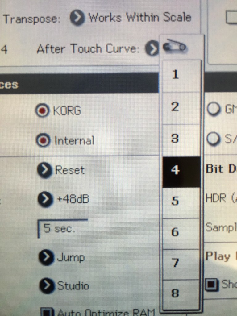 Step 2: Select the desired number. Higher is more sensitive