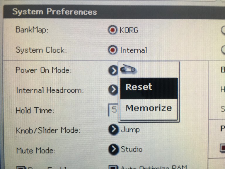 Step 2: Select Memorize to have it remember where you were the next time you turn it on